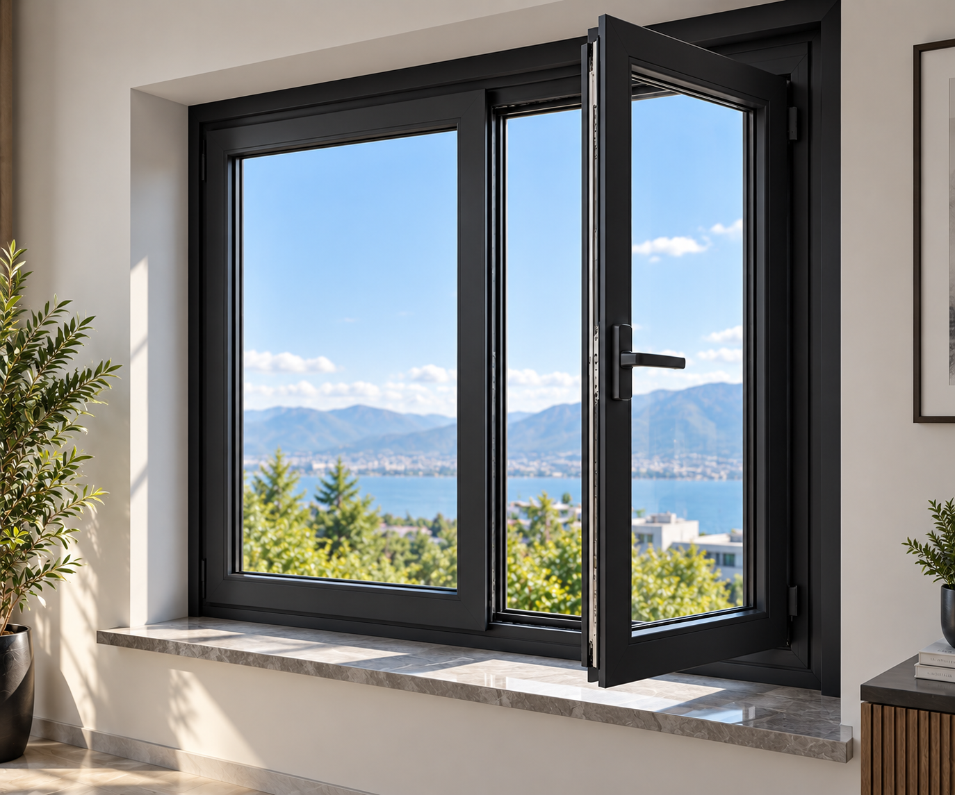 Premium Black Solid Finish