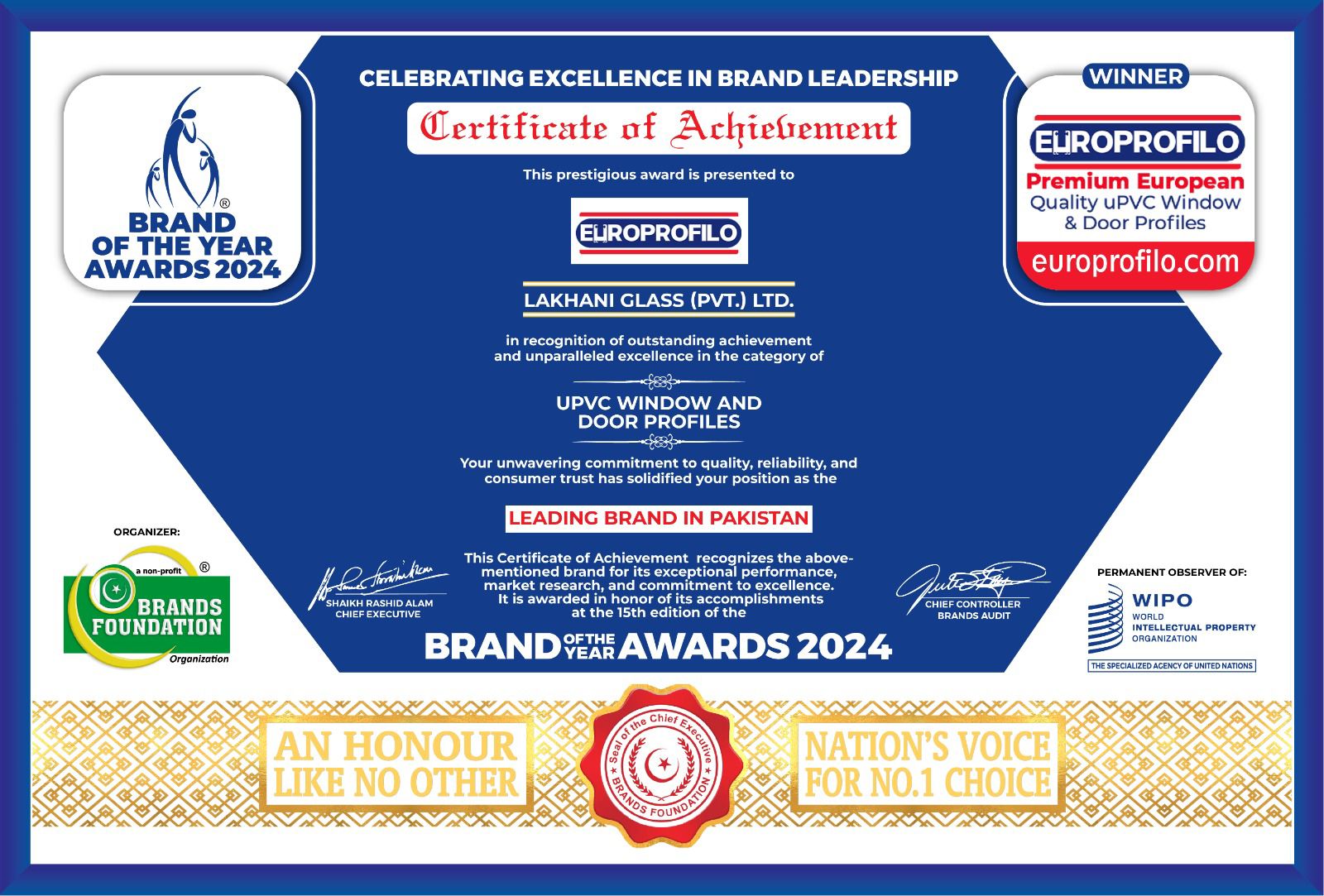 EuroProfilo Certificate 03