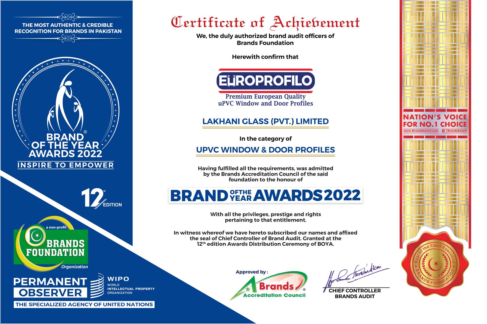 EuroProfilo Certificate 06
