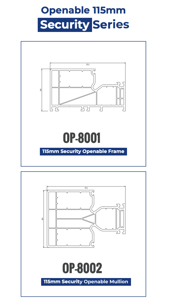 Europrofilo Security Series Openable 115mm