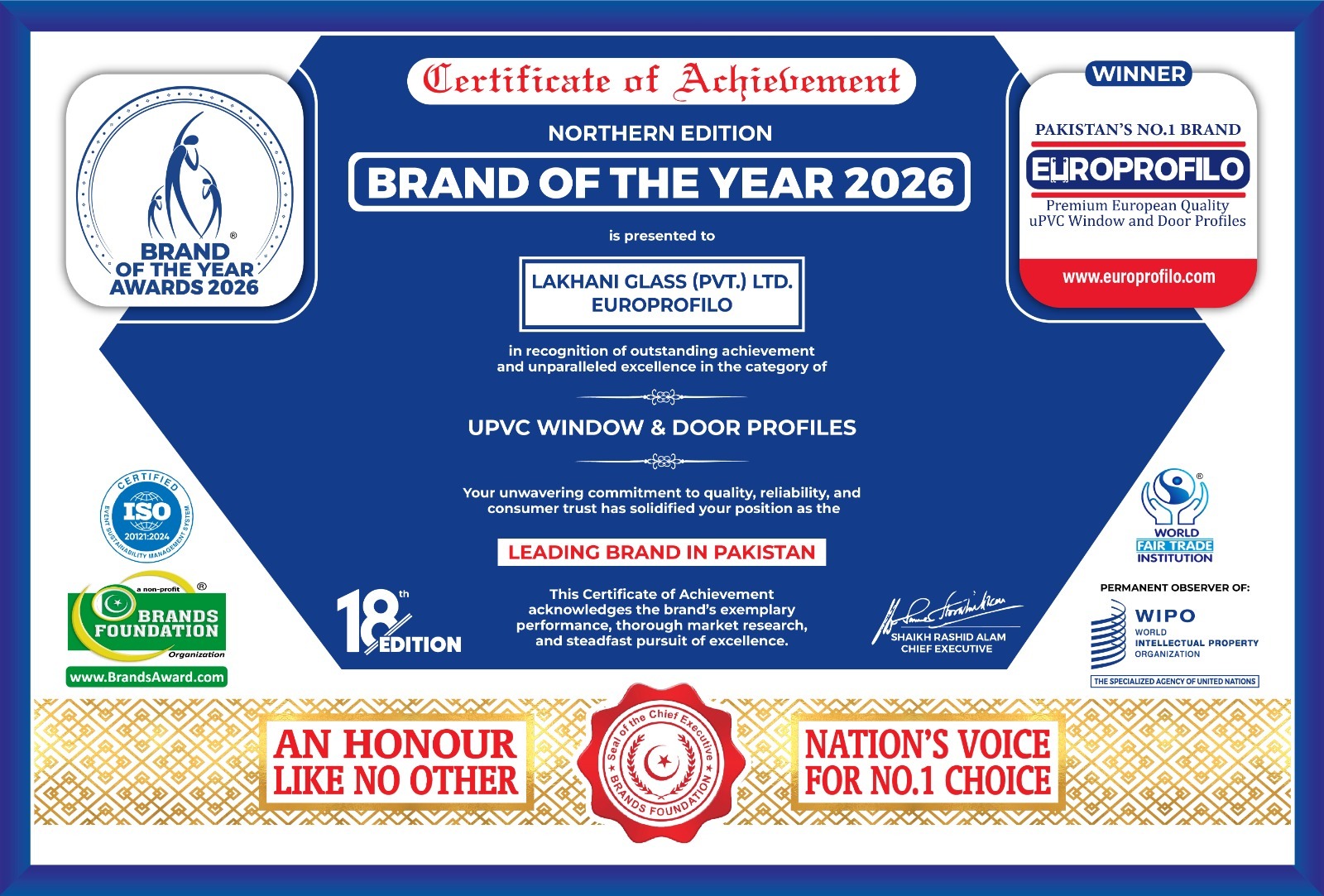 EuroProfilo Certificate 01